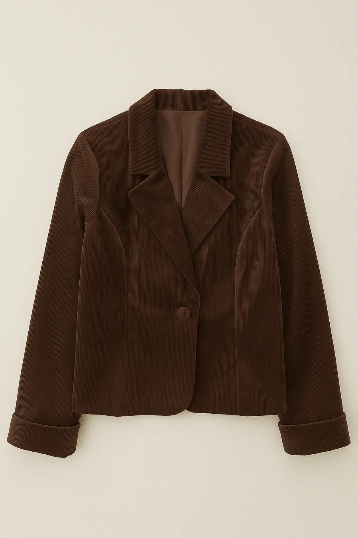 Corduroy Brown Lined Blazer