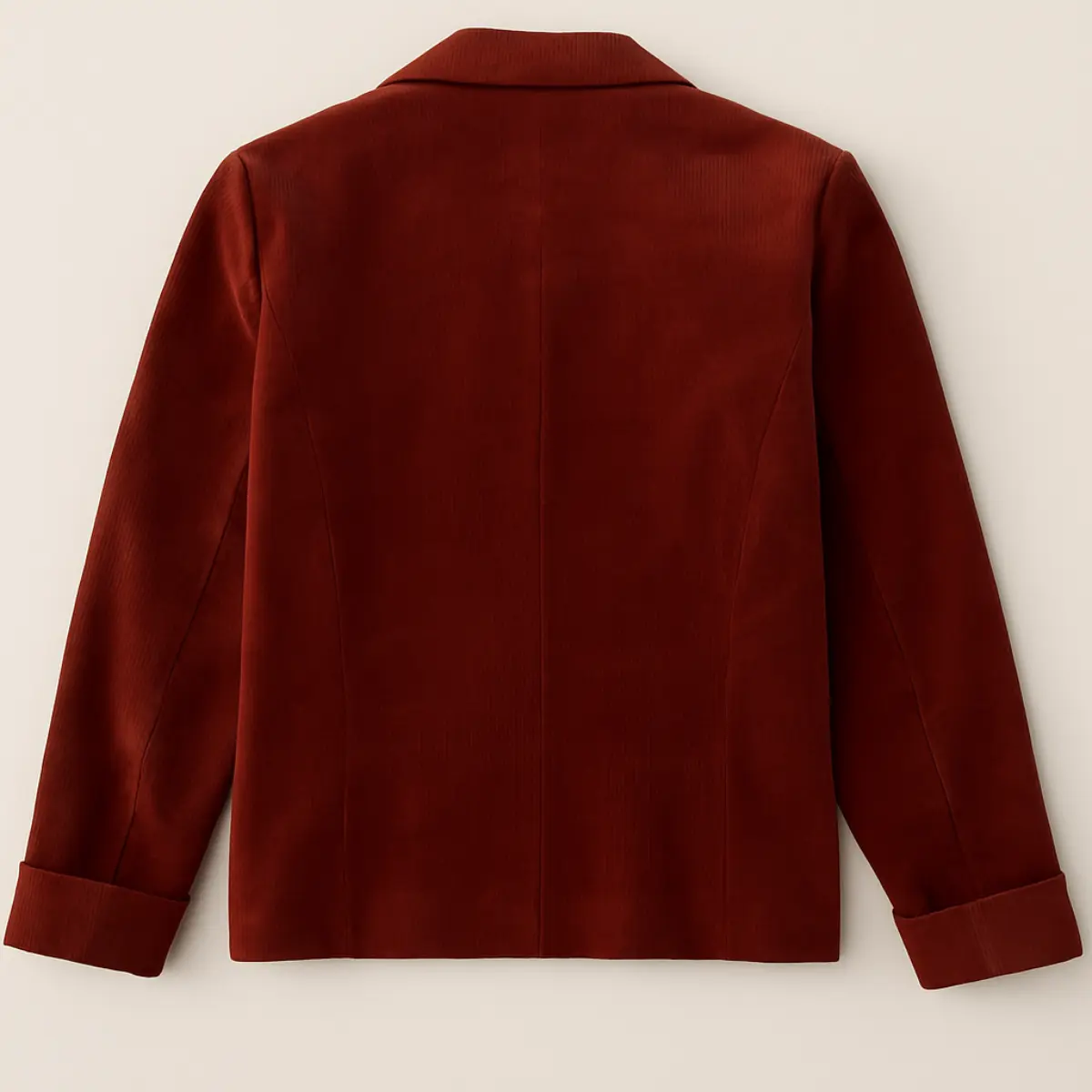 Corduroy Orange Lined Blazer - Image 2