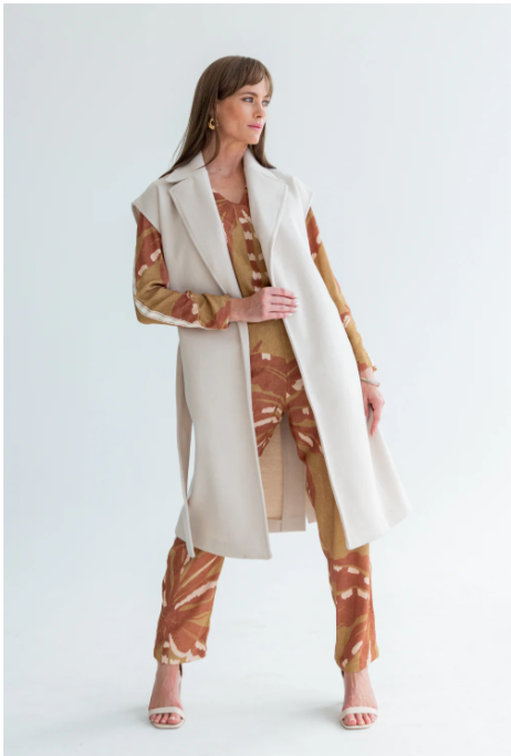 Serafina Coat Ivory - Image 4