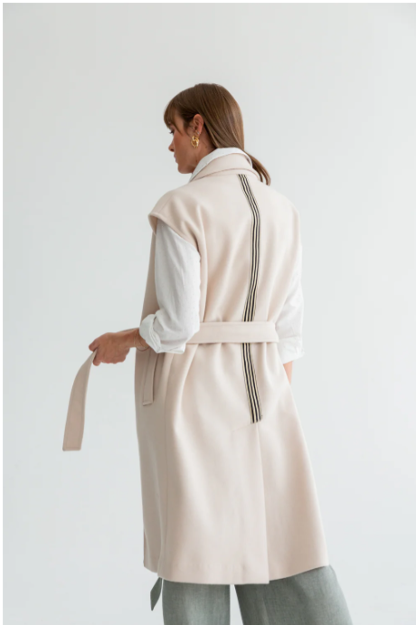 Serafina Coat Ivory - Image 6