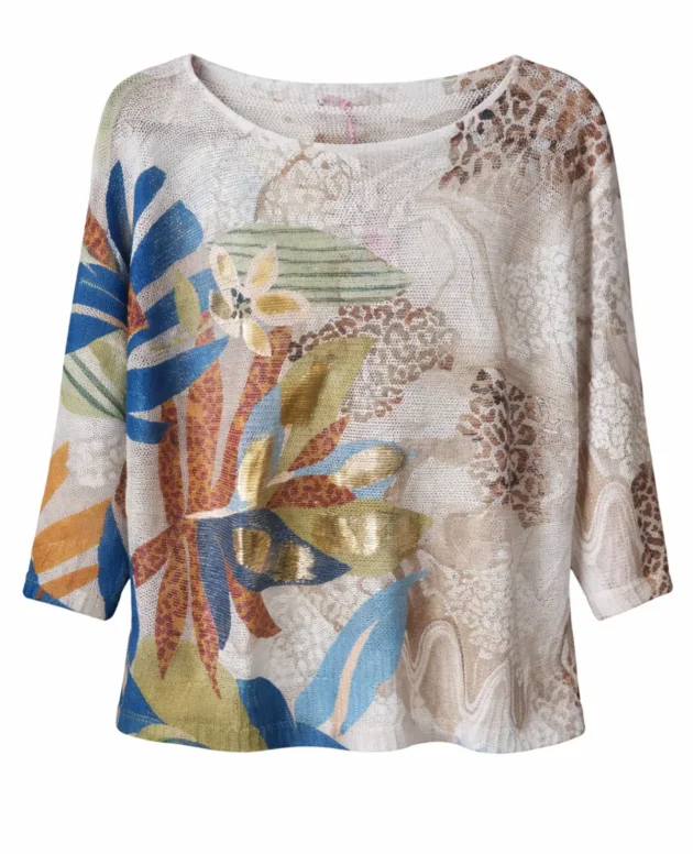 Italian Floral Neutral Jersey