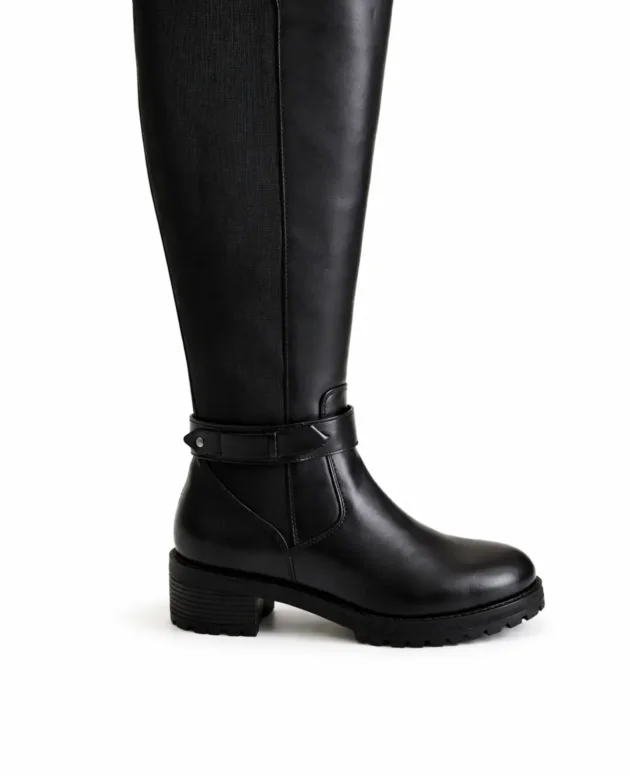 Hush Puppies Madi Black Premium Cow Leather