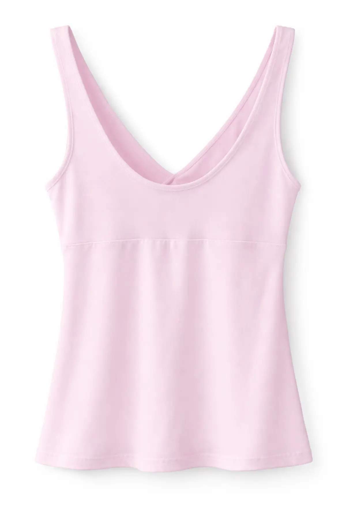Plain Fitted Princess Panel Pixie Top - Image 2