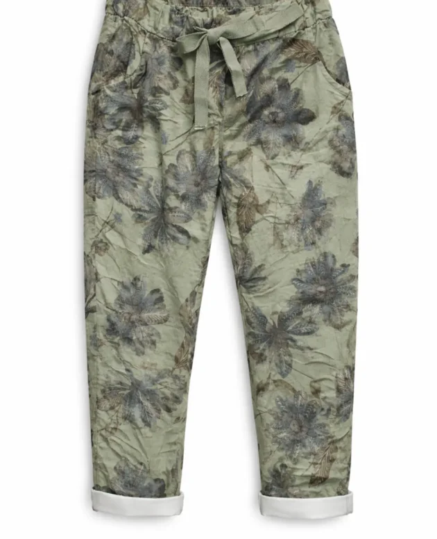 Steph Viscose Elastane Flower Print Pants