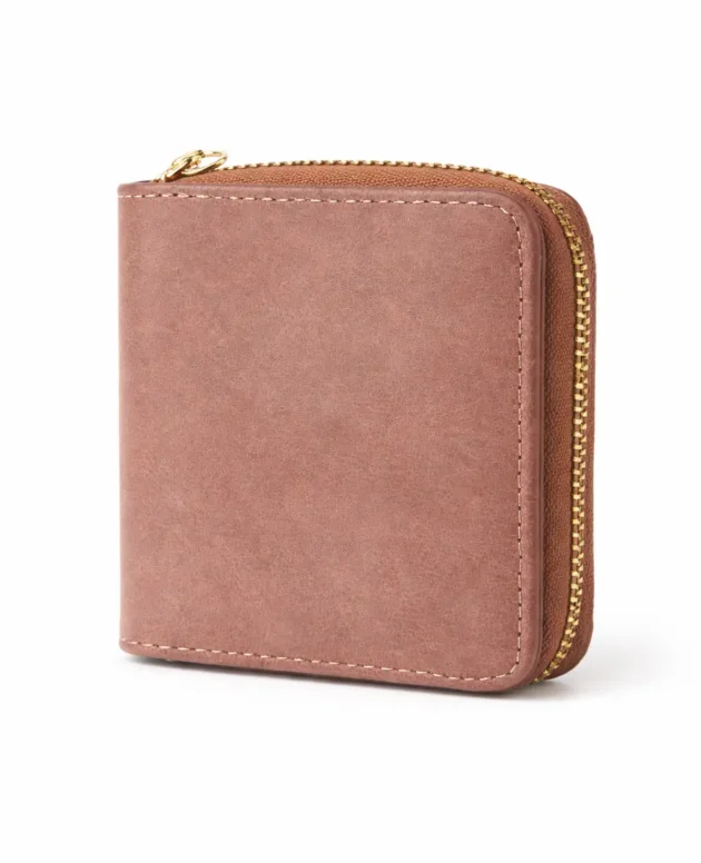 Zip Closure Purse - Tan