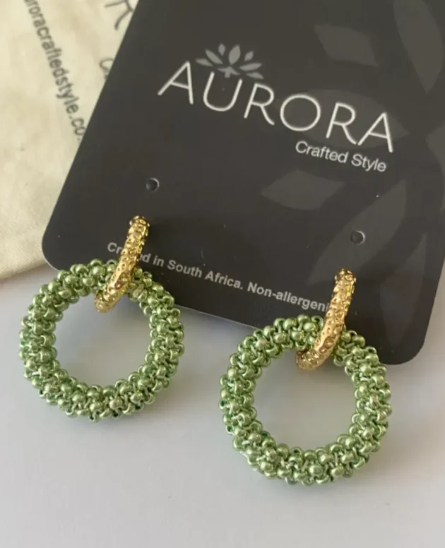 Princess Drop in Soft Green (Gold)