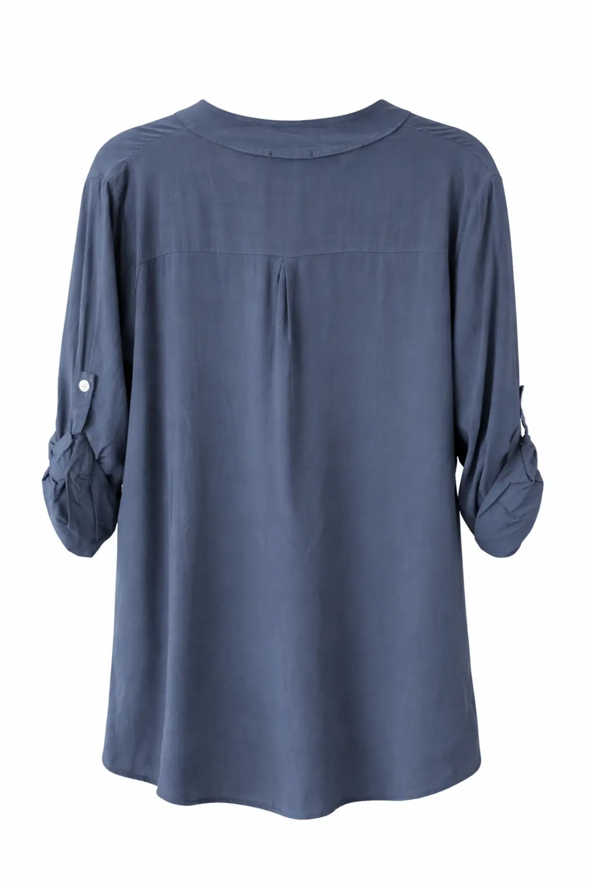 Sequin Pocket Viscose Blouse – Navy - Image 2