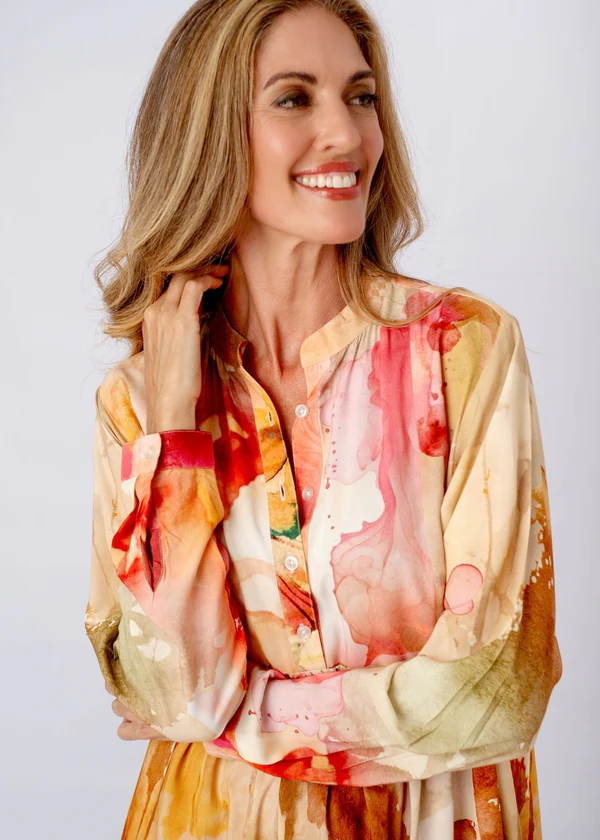 Amal Dress in Autumn Canvas - Image 7