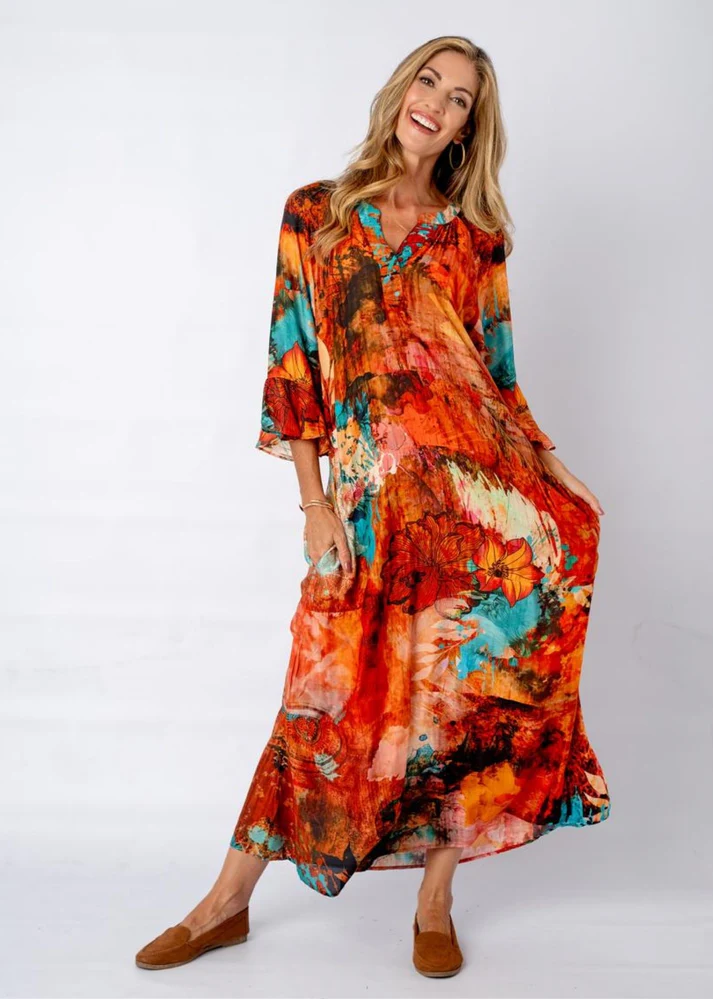 Jubilee Dress in Pimento - Image 2