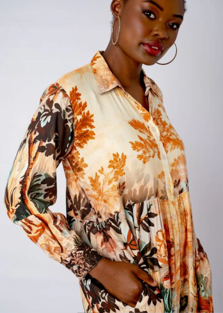 Lyra dress in Casablanca Print - Image 6