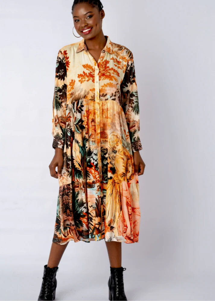 Lyra dress in Casablanca Print - Image 5