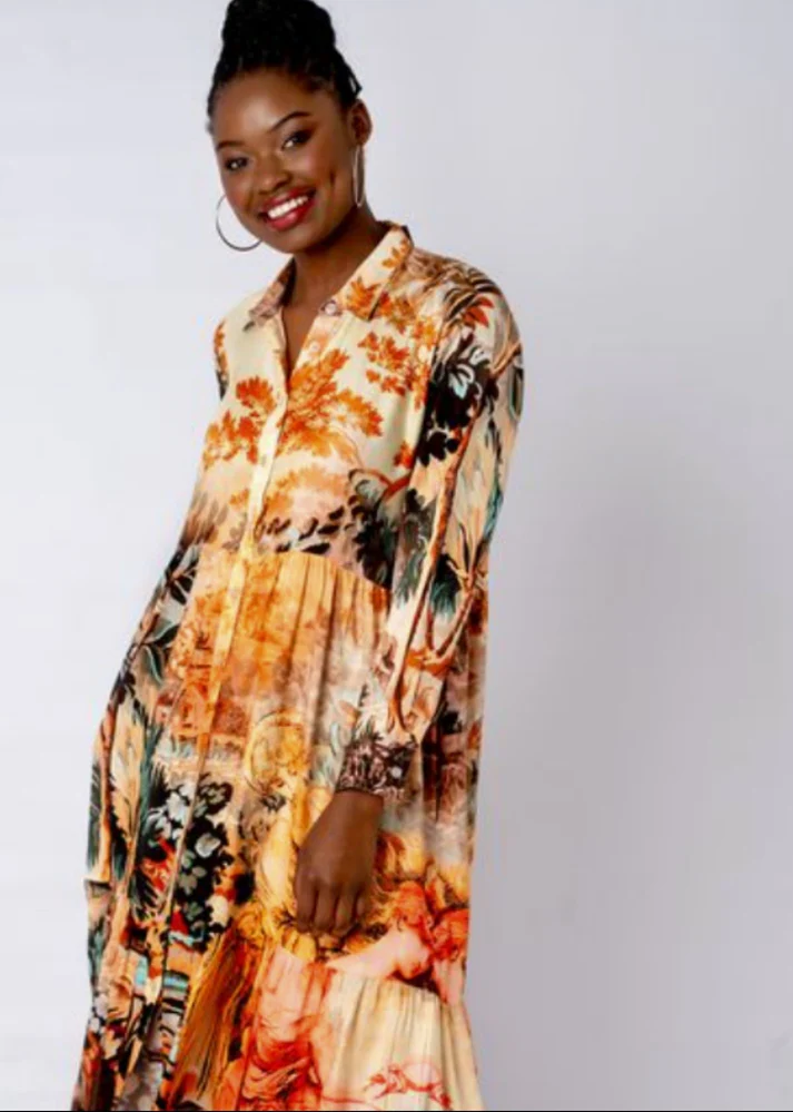 Lyra dress in Casablanca Print - Image 3